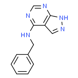 ChemSpider 2D Image | N-Benzyl-1H-pyrazolo[3,4-d]pyrimidin-4-amine | C12H11N5
