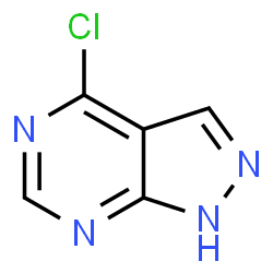 ChemSpider 2D Image | 4-Chloro-1H-pyrazolo[3,4-d]pyrimidine | C5H3ClN4