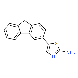ChemSpider 2D Image | 5-(9H-Fluoren-3-yl)-1,3-thiazol-2-amine | C16H12N2S
