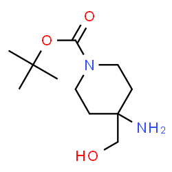 ChemSpider 2D Image | tert-butyl 4-amino-4-(hydroxymethyl)piperidine-1-carboxylate | C11H22N2O3