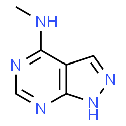 ChemSpider 2D Image | N-Methyl-1H-pyrazolo[3,4-d]pyrimidin-4-amine | C6H7N5