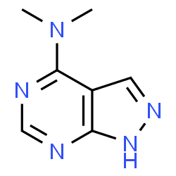 ChemSpider 2D Image | n,n-dimethyl-1h-pyrazolo[3,4-d]pyrimidin-4-amine | C7H9N5