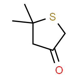 ChemSpider 2D Image | 5,5-Dimethyldihydro-3(2H)-thiophenone | C6H10OS
