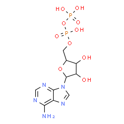 ChemSpider 2D Image | 9-{5-O-[Hydroxy(phosphonooxy)phosphoryl]pentofuranosyl}-9H-purin-6-amine | C10H15N5O10P2