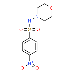 ChemSpider 2D Image | N-(4-Morpholinyl)-4-nitrobenzenesulfonamide | C10H13N3O5S