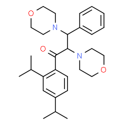 ChemSpider 2D Image | 1-(2,4-Diisopropylphenyl)-2,3-di(4-morpholinyl)-3-phenyl-1-propanone | C29H40N2O3