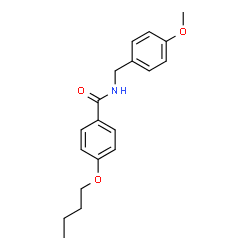 ChemSpider 2D Image | 4-Butoxy-N-(4-methoxybenzyl)benzamide | C19H23NO3