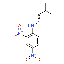 ChemSpider 2D Image | 1-(2,4-Dinitrophenyl)-2-(2-methylpropylidene)hydrazine | C10H12N4O4