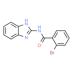ChemSpider 2D Image | N-(1H-Benzimidazol-2-yl)-2-bromobenzamide | C14H10BrN3O