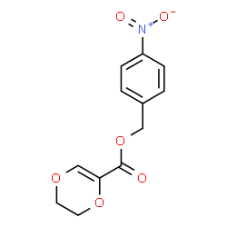 ChemSpider 2D Image | 4-Nitrobenzyl 5,6-dihydro-1,4-dioxine-2-carboxylate | C12H11NO6