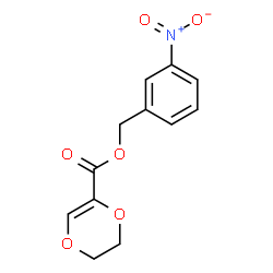 ChemSpider 2D Image | 3-Nitrobenzyl 5,6-dihydro-1,4-dioxine-2-carboxylate | C12H11NO6