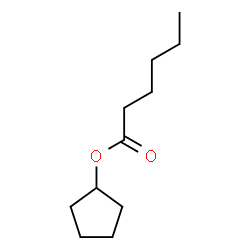 ChemSpider 2D Image | Cyclopentyl hexanoate | C11H20O2