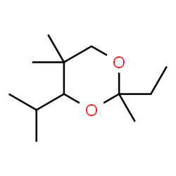 ChemSpider 2D Image | 2-Ethyl-4-isopropyl-2,5,5-trimethyl-1,3-dioxane | C12H24O2