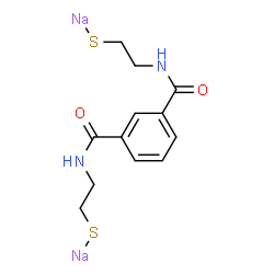 ChemSpider 2D Image | Disodium 2,2'-[1,3-phenylenebis(carbonylimino)]diethanethiolate | C12H14N2Na2O2S2