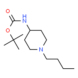 ChemSpider 2D Image | 4-(N-BOC-AMINO)-1-BUTYLPIPERIDINE | C14H28N2O2