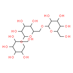 ChemSpider 2D Image | Hexopyranosyl-(1->6)hexopyranosyl-(1->1)hexitol | C18H34O16