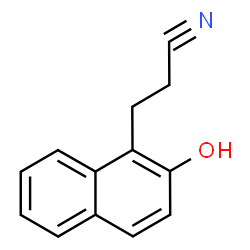ChemSpider 2D Image | 3-(2-Hydroxy-1-naphthyl)propanenitrile | C13H11NO