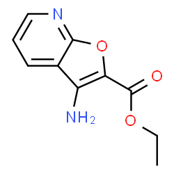 ChemSpider 2D Image | ethyl 3-aminofuro[2,3-b]pyridine-2-carboxylate | C10H10N2O3