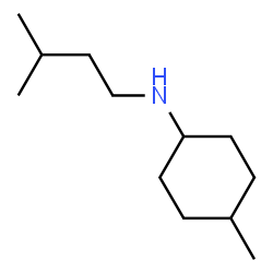 ChemSpider 2D Image | 4-Methyl-N-(3-methylbutyl)cyclohexanamine | C12H25N
