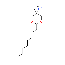 ChemSpider 2D Image | 5-Ethyl-5-nitro-2-nonyl-1,3-dioxane | C15H29NO4