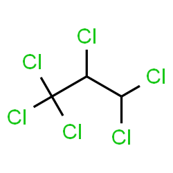 ChemSpider 2D Image | 1,1,1,2,3,3-Hexachloropropane | C3H2Cl6