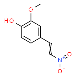 ChemSpider 2D Image | 2-Methoxy-4-(2-nitrovinyl)phenol | C9H9NO4