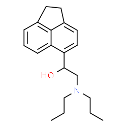 ChemSpider 2D Image | 1-(1,2-Dihydro-5-acenaphthylenyl)-2-(dipropylamino)ethanol | C20H27NO