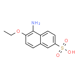 ChemSpider 2D Image | 5-Amino-6-ethoxy-2-naphthalenesulfonic acid | C12H13NO4S