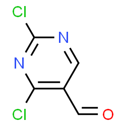 ChemSpider 2D Image | 2,4-Dichloro-5-pyrimidinecarbaldehyde | C5H2Cl2N2O