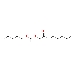 ChemSpider 2D Image | Pentyl 2-{[(pentyloxy)carbonyl]oxy}propanoate | C14H26O5