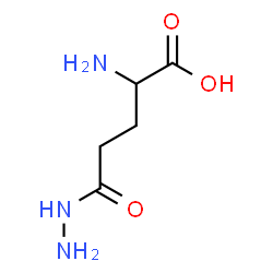 ChemSpider 2D Image | L-GLUTAMIC ACID .GAMMA.-HYDRAZIDE | C5H11N3O3
