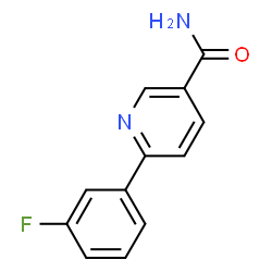 ChemSpider 2D Image | 6-(3-Fluorophenyl)nicotinamide | C12H9FN2O