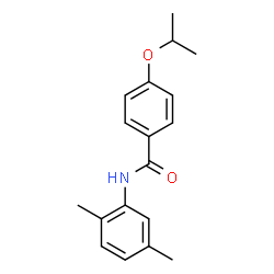 ChemSpider 2D Image | N-(2,5-Dimethylphenyl)-4-isopropoxybenzamide | C18H21NO2