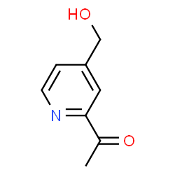 ChemSpider 2D Image | 4-Hydroxymethyl-2-acetyl-pyridine | C8H9NO2