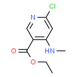 ChemSpider 2D Image | Ethyl 6-chloro-4-(methylamino)nicotinate | C9H11ClN2O2