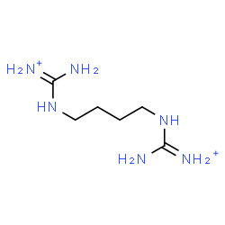 ChemSpider 2D Image | (1,4-Butanediyldiimino)bis(iminomethanaminium) | C6H18N6