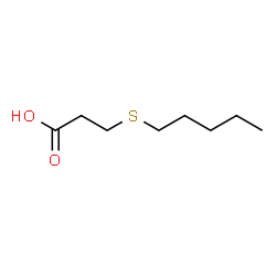 ChemSpider 2D Image | 3-(Pentylsulfanyl)propanoic acid | C8H16O2S