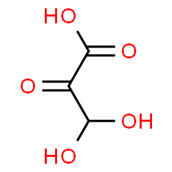ChemSpider 2D Image | 3,3-Dihydroxy-2-oxopropanoic acid | C3H4O5