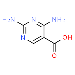 ChemSpider 2D Image | 2,4-Diamino-5-pyrimidinecarboxylic acid | C5H6N4O2