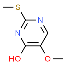 ChemSpider 2D Image | 5-METHOXY-2-(METHYLTHIO)-4-PYRIMIDINOL | C6H8N2O2S