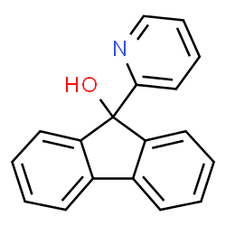 ChemSpider 2D Image | 9-(2-Pyridinyl)-9H-fluoren-9-ol | C18H13NO