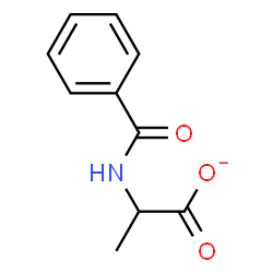ChemSpider 2D Image | 2-(Benzoylamino)propanoate | C10H10NO3