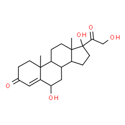 ChemSpider 2D Image | 6,17,21-Trihydroxypregn-4-ene-3,20-dione | C21H30O5