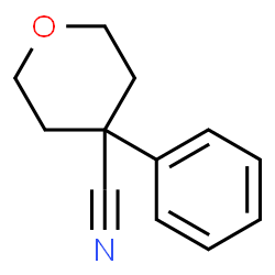ChemSpider 2D Image | 4-PHENYLTETRAHYDROPYRAN-4-CARBONITRILE | C12H13NO