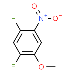 ChemSpider 2D Image | 1,5-Difluoro-2-methoxy-4-nitrobenzene | C7H5F2NO3