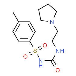 ChemSpider 2D Image | 4-Methyl-N-{[2-(1-pyrrolidinyl)ethyl]carbamoyl}benzenesulfonamide | C14H21N3O3S