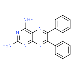 ChemSpider 2D Image | 6,7-Diphenyl-2,4-pteridinediamine | C18H14N6