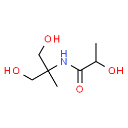 ChemSpider 2D Image | N-(1,3-Dihydroxy-2-methyl-2-propanyl)-2-hydroxypropanamide | C7H15NO4