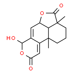 ChemSpider 2D Image | 7-Hydroxy-3a,10b-dimethyl-1,2,3,3a,5a,7,10b,10c-octahydro-5,8-dioxa-acephenanthrylene-4,9-dione | C16H18O5