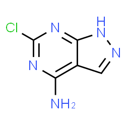 ChemSpider 2D Image | 4-Amino-6-chloro-pyrazolo[3,4-d]pyrimidine | C5H4ClN5